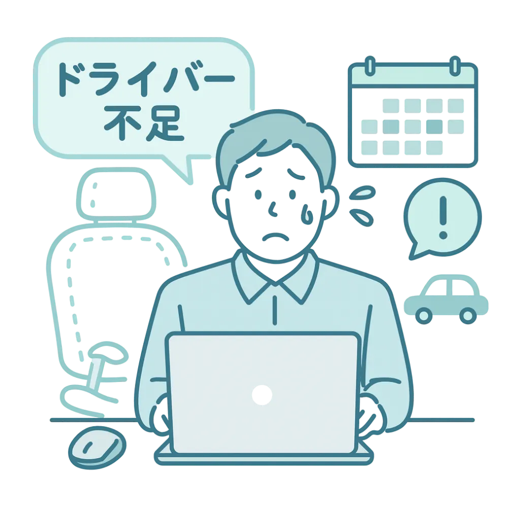 ドライバー不足のイメージ
