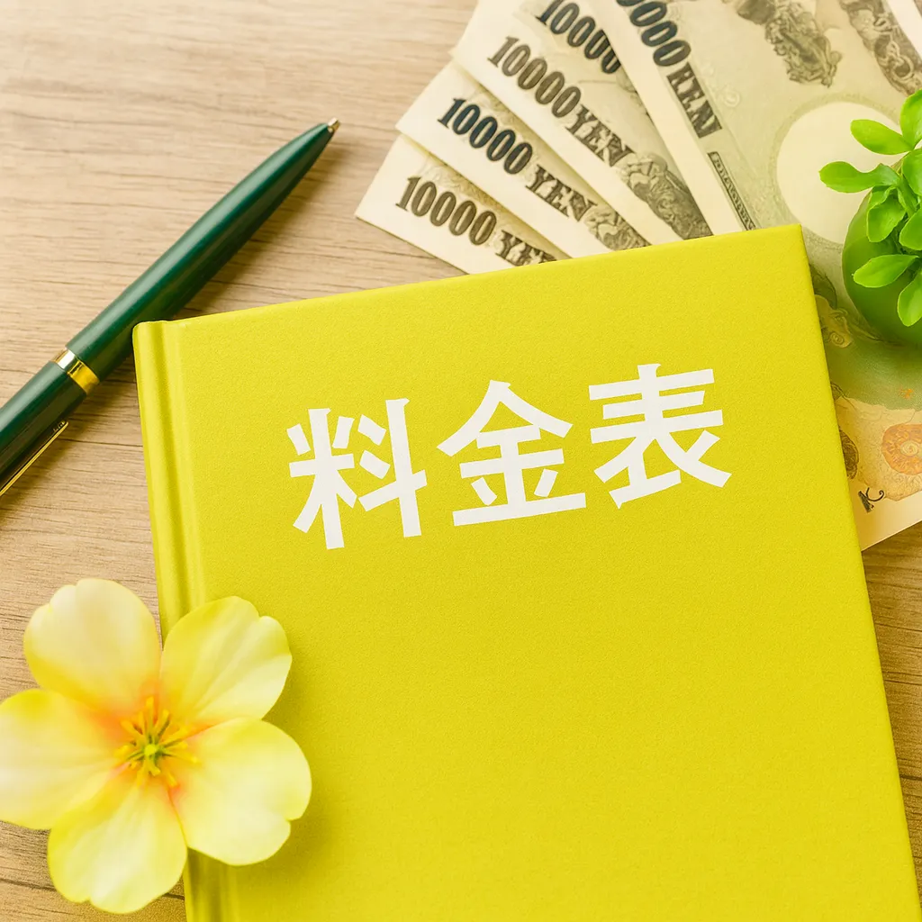 料金表のイメージ